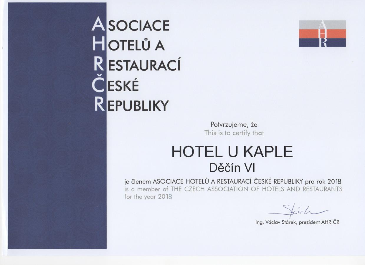 Hotel U Kaple Decin Bagian luar foto